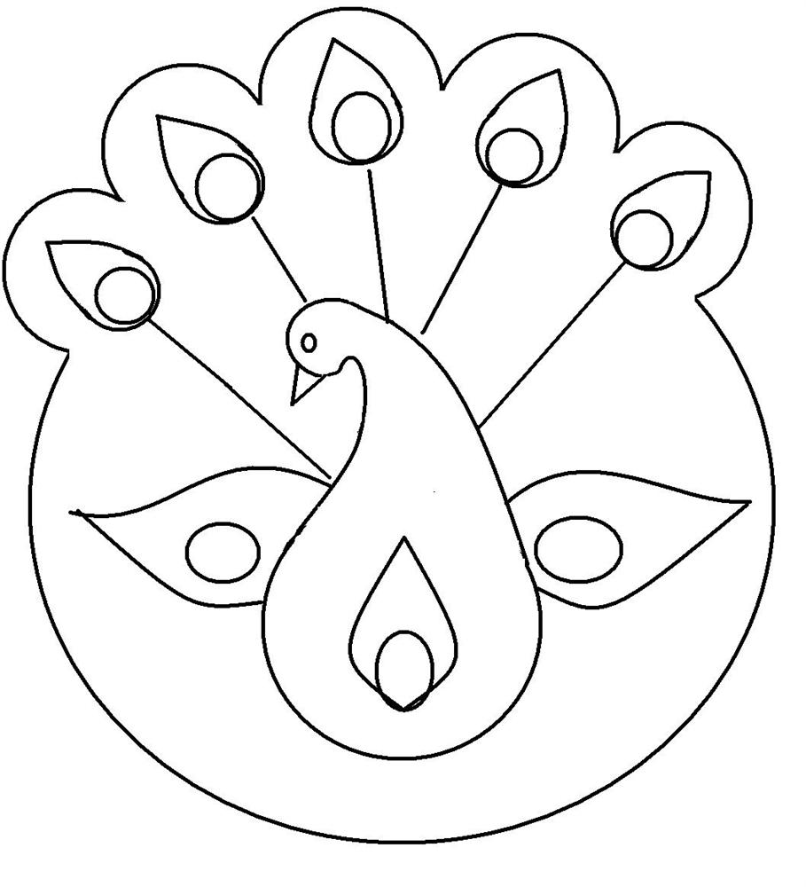 Free Printable Rangoli Coloring Pages For Kids