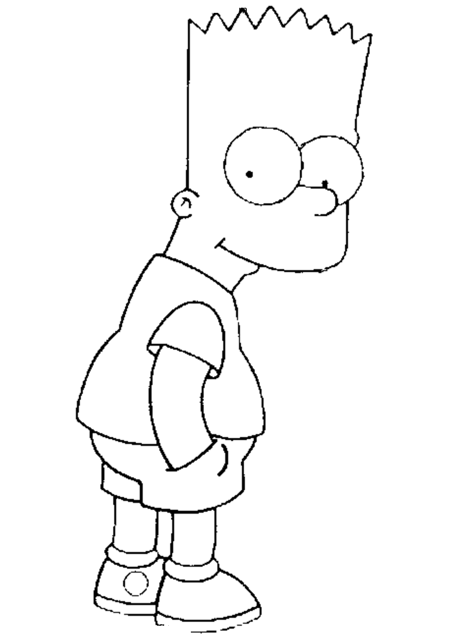 Free Printable Simpsons Coloring Pages For Kids