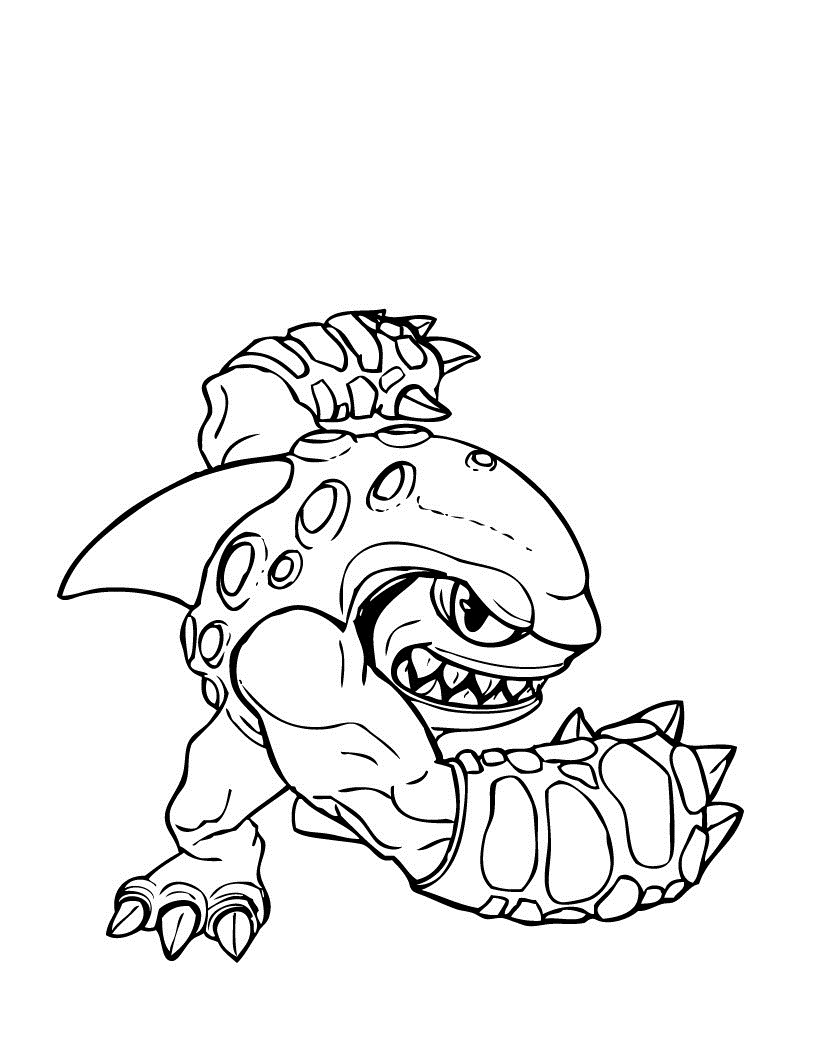 Skylander Giant Coloring Pages