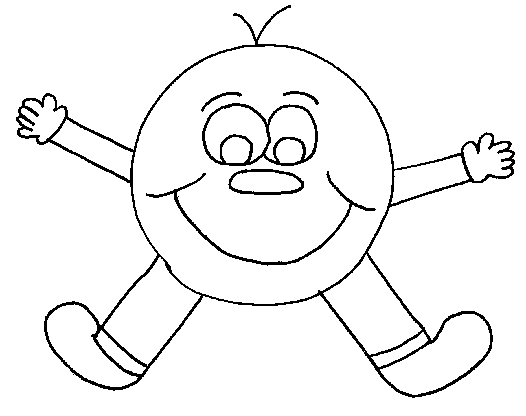 Smiley Face Coloring Page