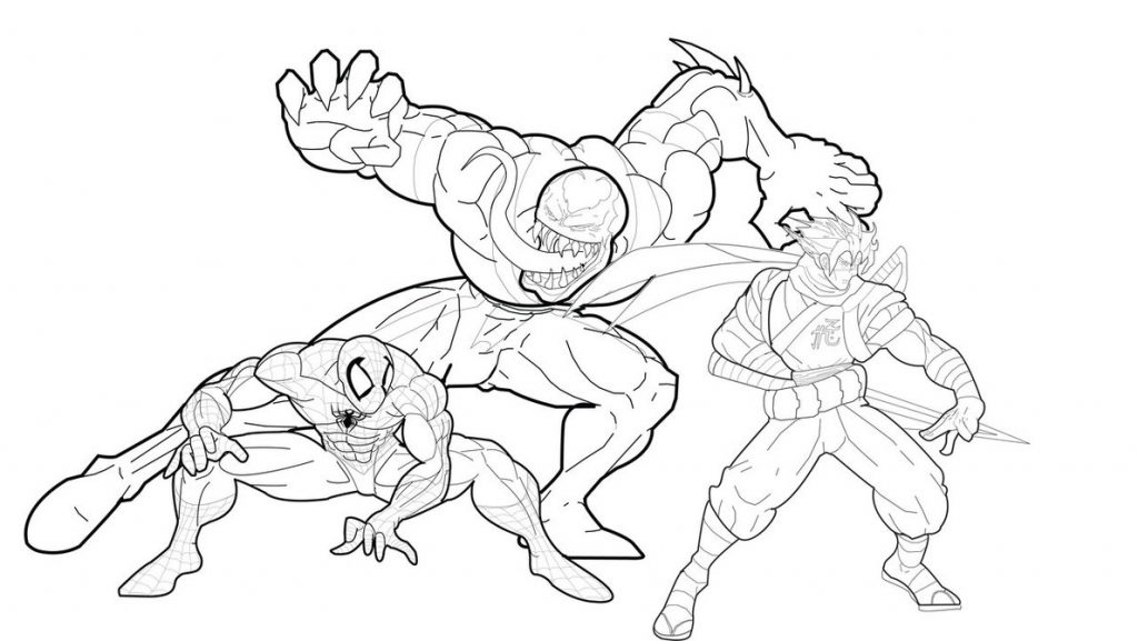 Venom Vs Carnage Printable Coloring Pages Free Free Carnage Coloring 