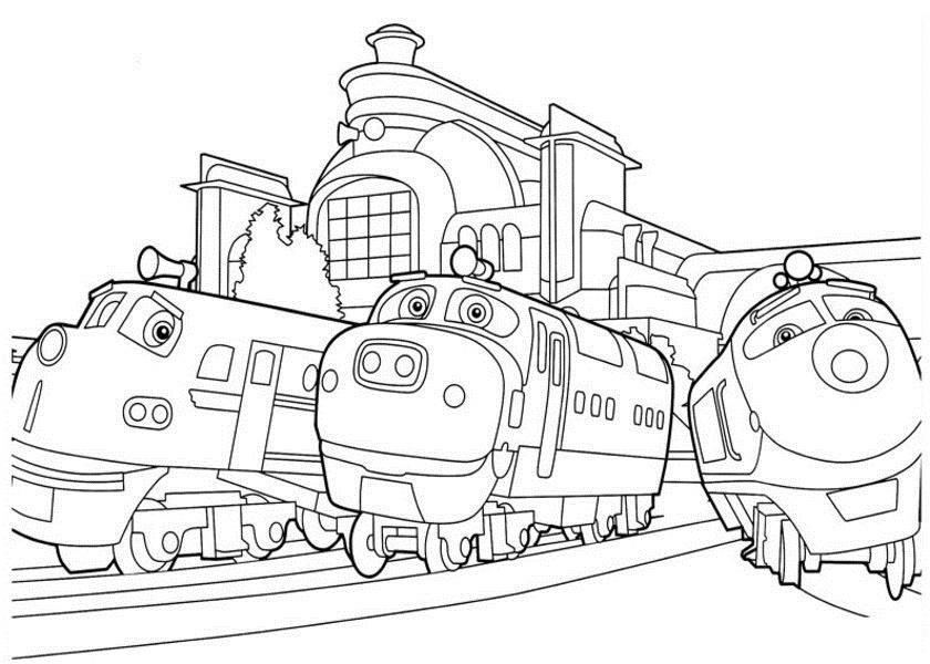 free printable chuggington coloring pages for kids