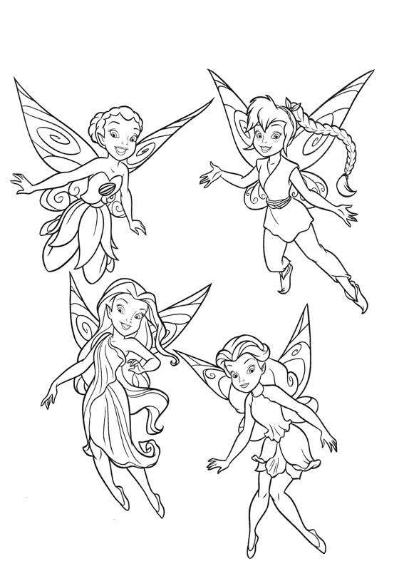 fairy friends coloring pages - photo #21