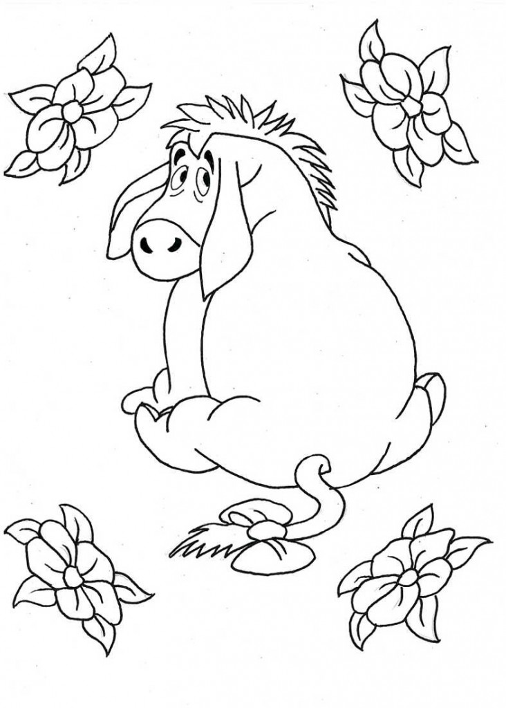 sad eeyore coloring pages - photo #20