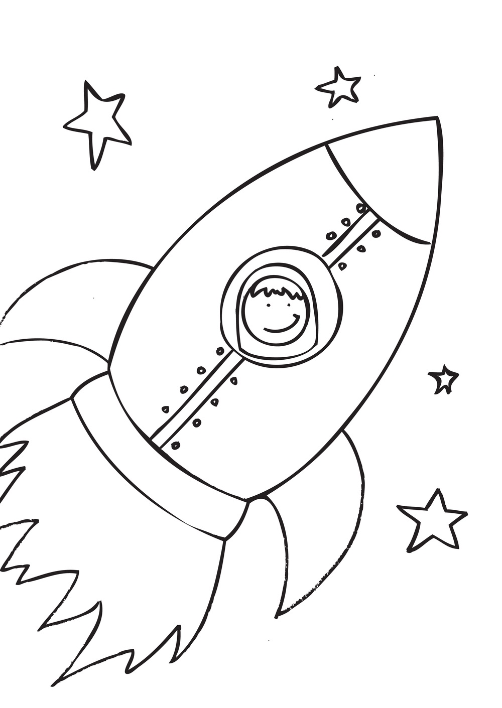 Free Printable Rocket Ship Coloring Pages