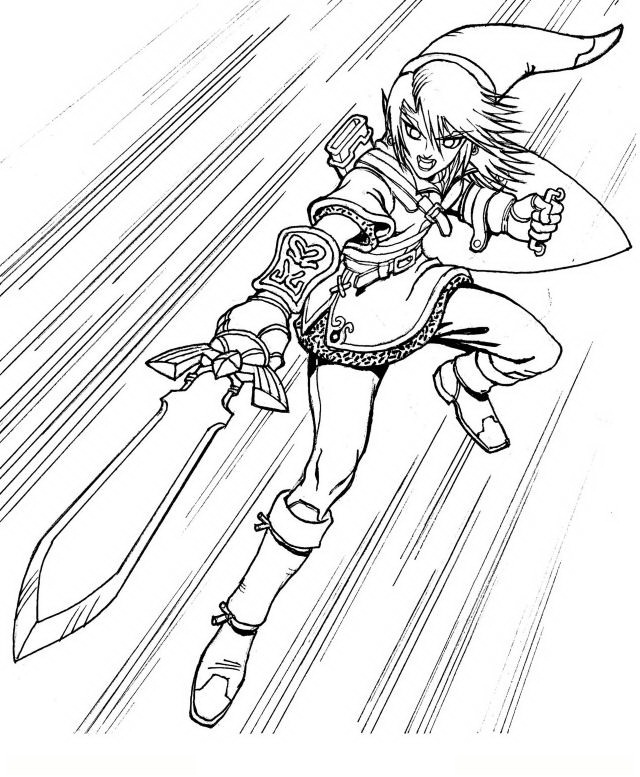 zelda link coloring pages - photo #11