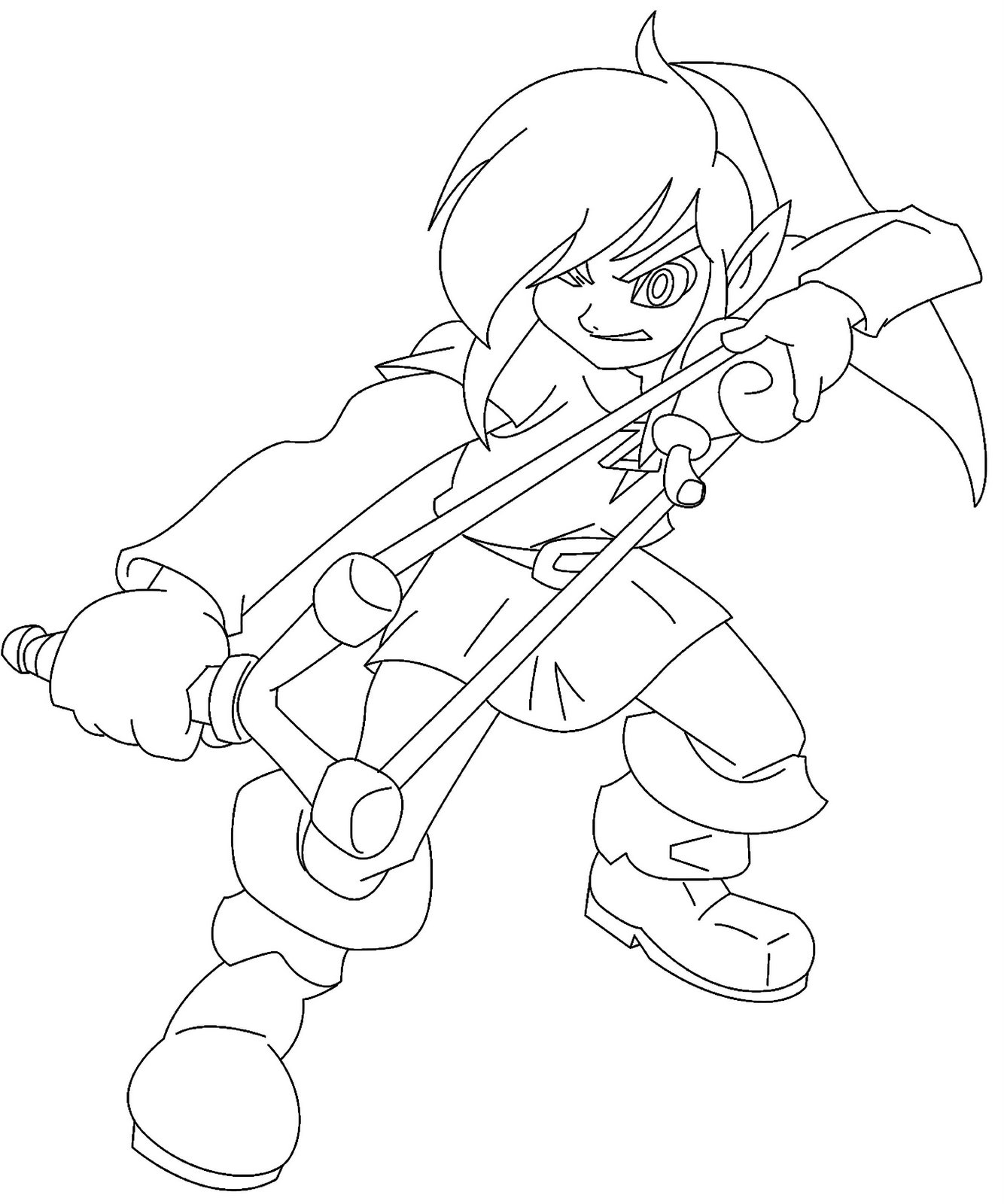 zelda link coloring pages - photo #3