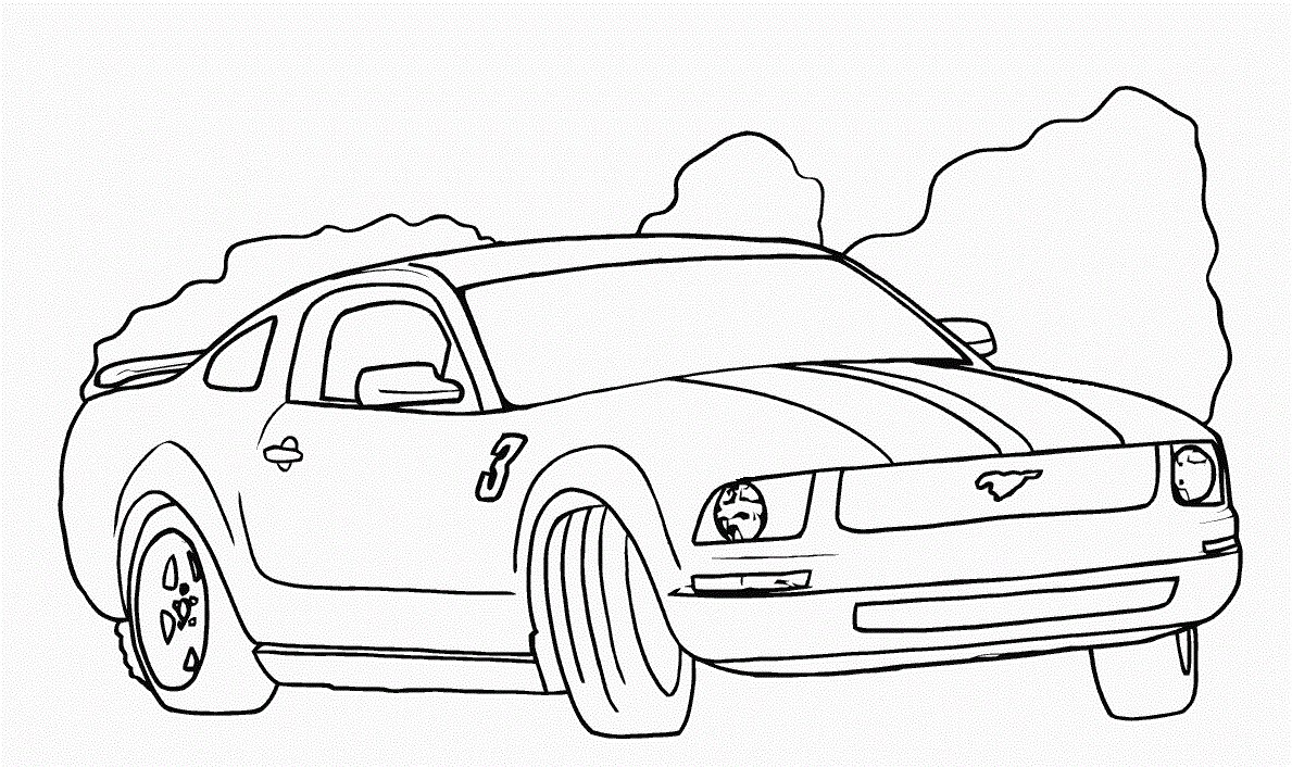 racing stripes coloring pages - photo #31