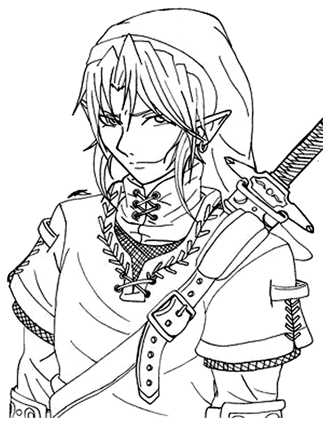 zelda coloring pages - photo #6