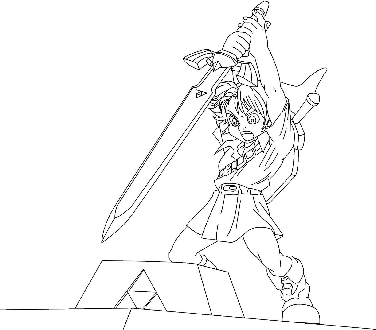 Fresh the Legend Of Zelda Coloring Pages Free