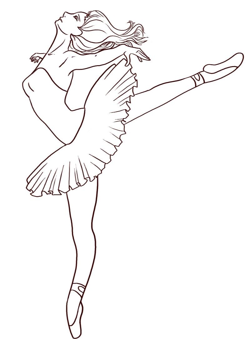 dancers coloring pages - photo #17