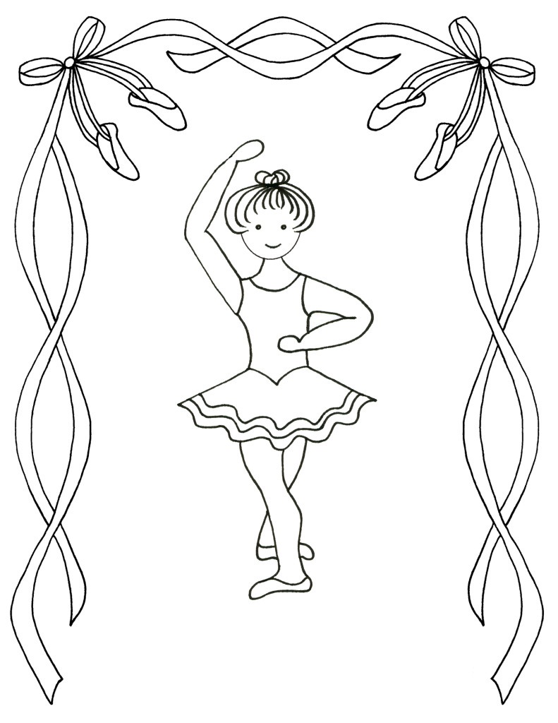 dancer coloring pages for kids - photo #1