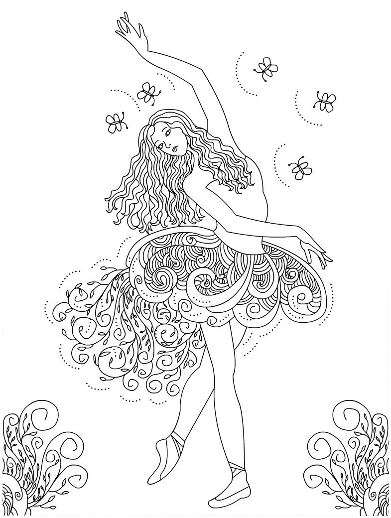 dancer coloring pages teens - photo #7