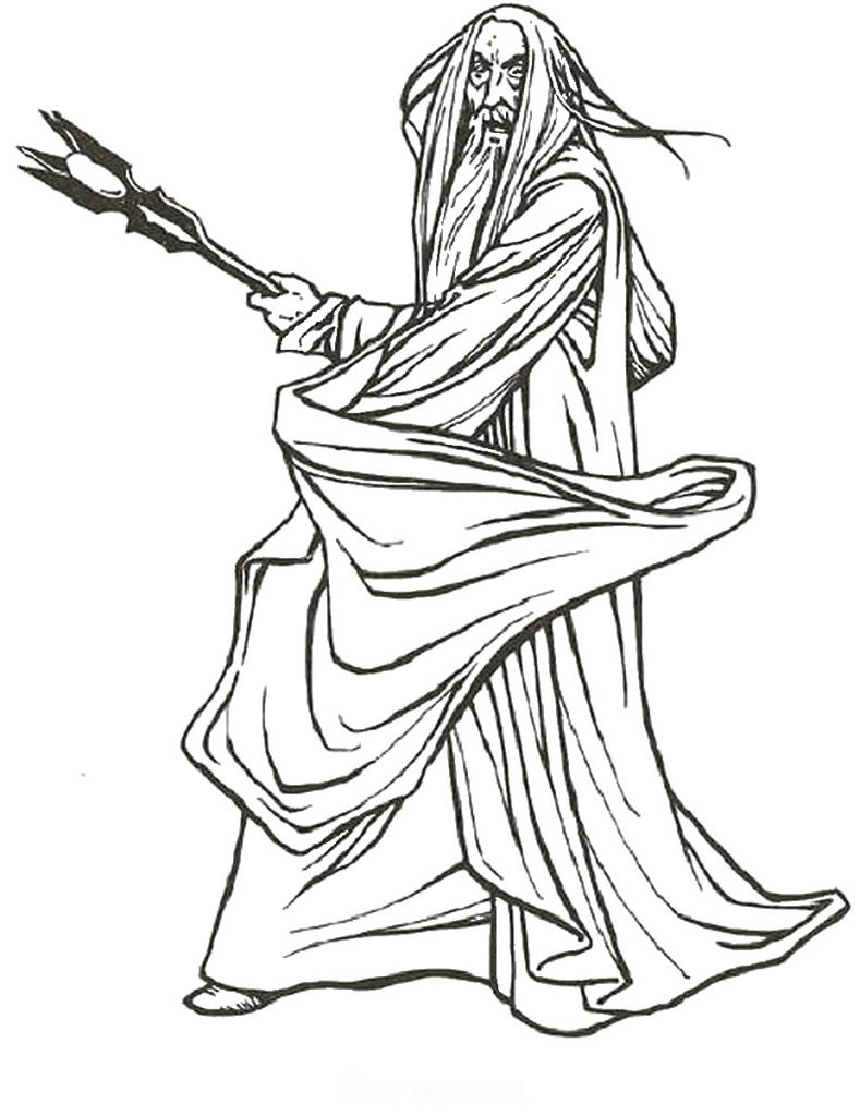 gandalf the gray coloring pages - photo #37