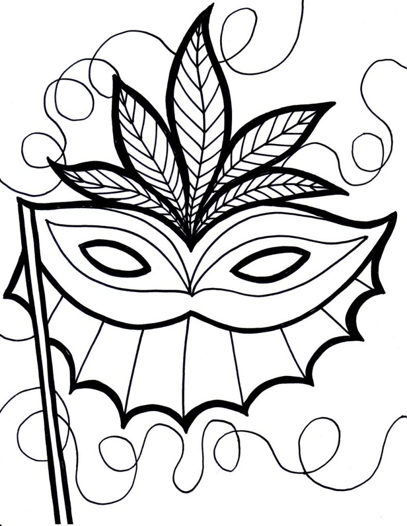 Free Printable Mardi Gras Template