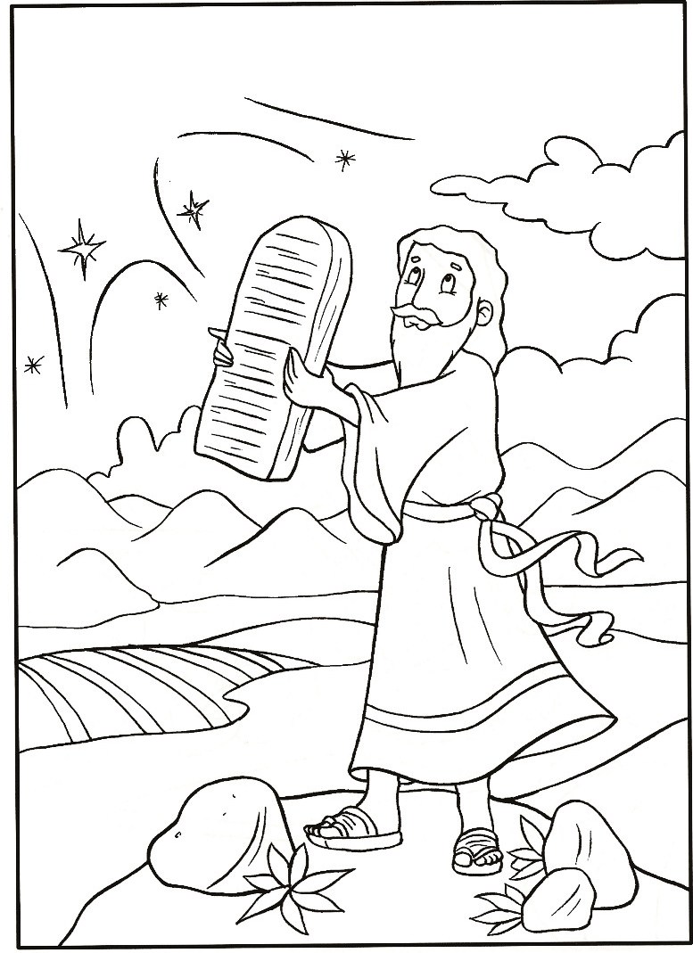 Printable Moses Coloring Pages