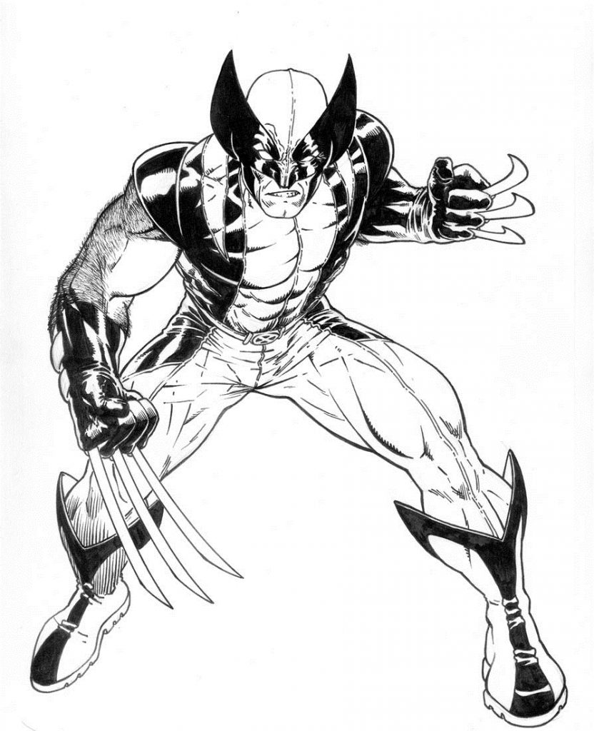 x man wolverine coloring pages - photo #14