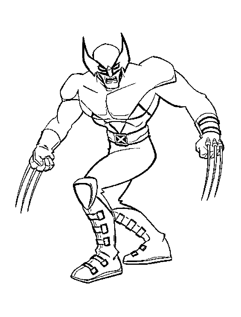 x men coloring book pages - photo #1