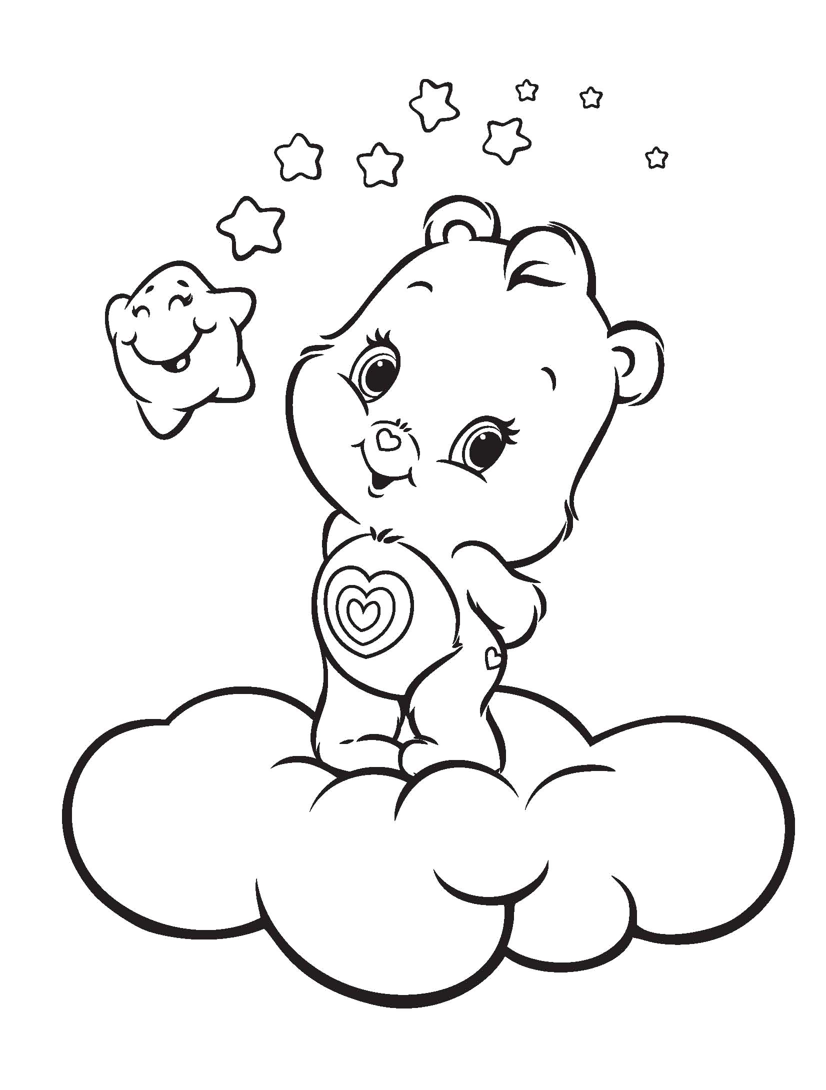 baby care bears coloring pages - photo #1