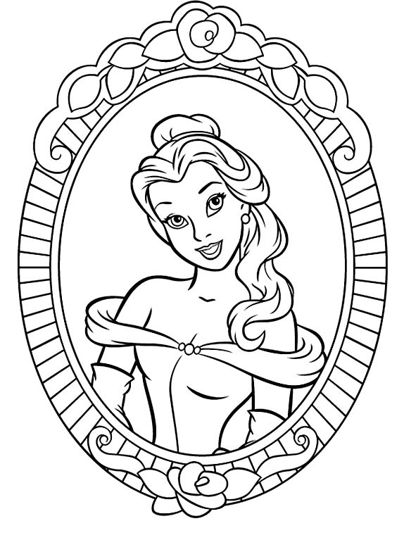 Free Printable Belle Coloring Pages For Kids