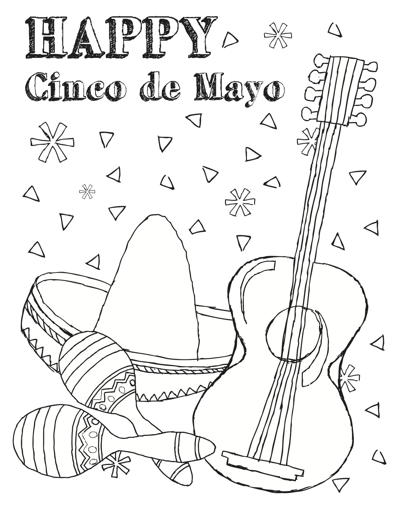 Free Printable Cinco De Mayo Coloring Pages For Kids - Best Coloring Pages For Kids