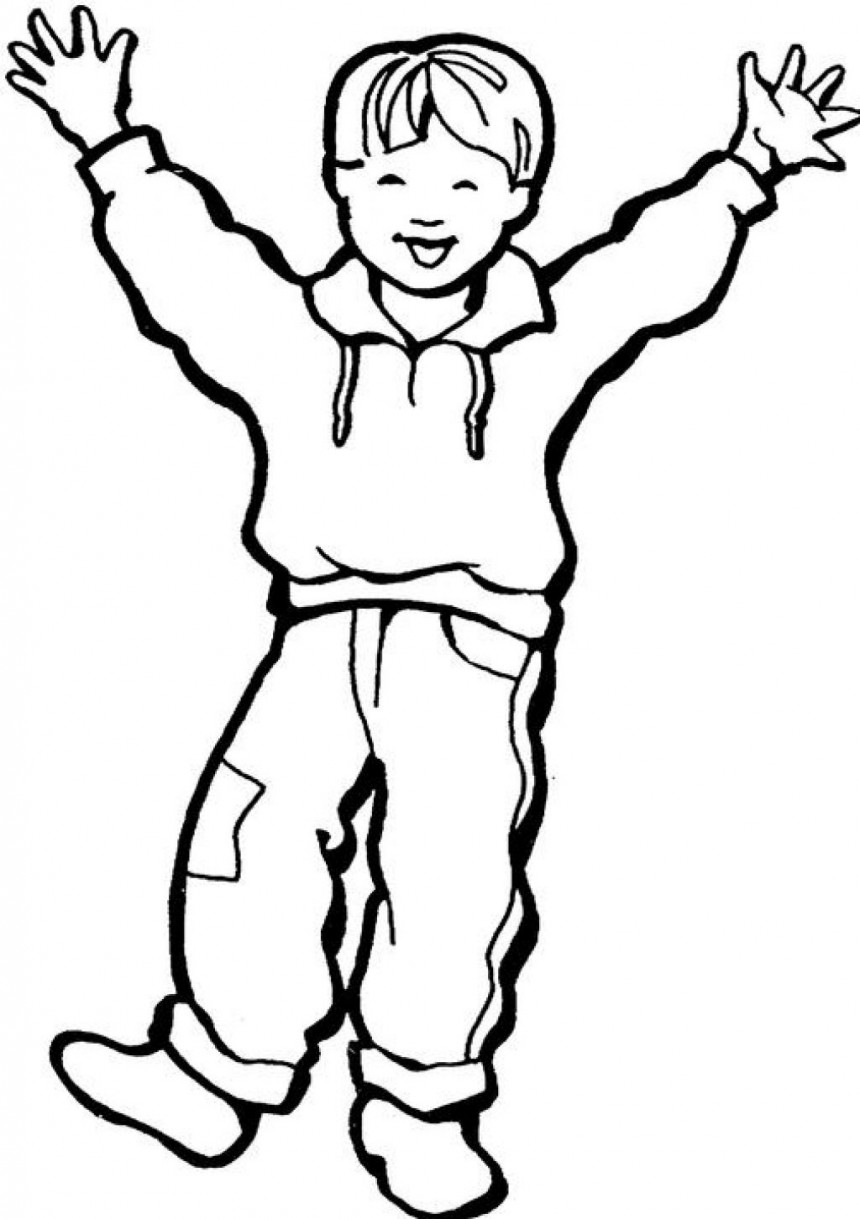 a boy coloring pages - photo #8