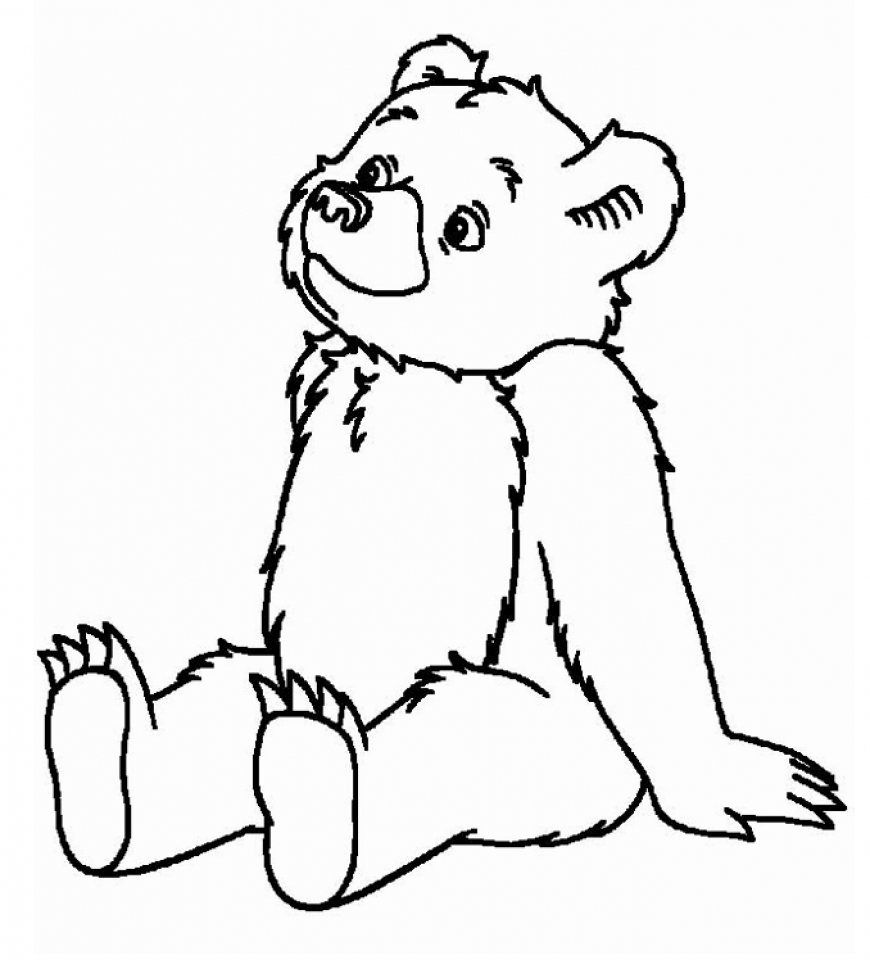 coloring pages of bears - photo #9