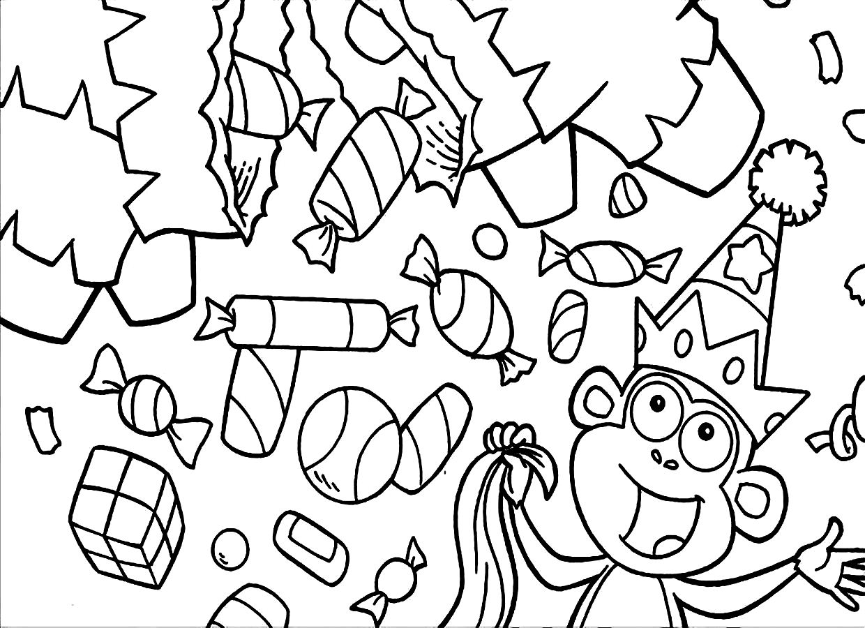 Free Printable Candy Coloring Pages For Kids