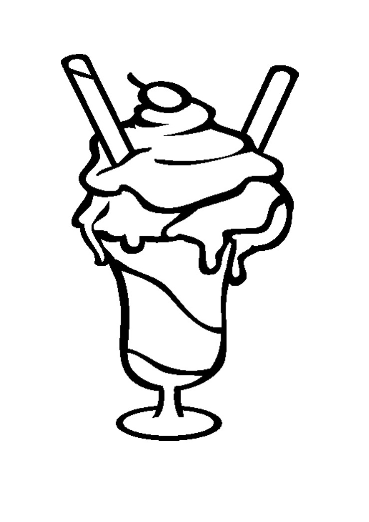 ice cream sundae coloring pages - photo #6