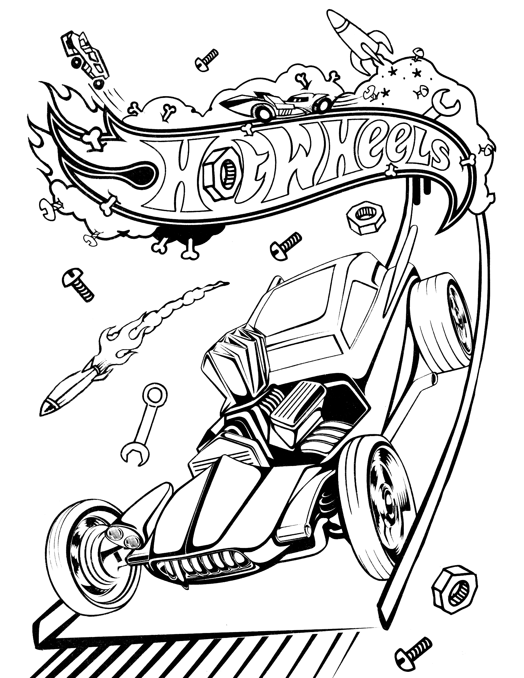 Free Printable Hot Wheels Coloring Pages For Kids Free Printable Hot Wheels Coloring Pages For Kids