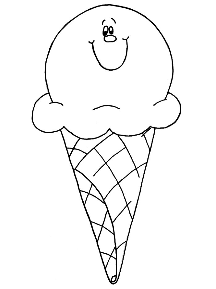 ice cream cones coloring pages - photo #8