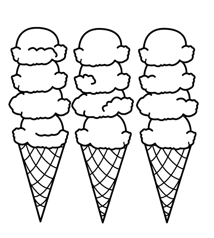 ice cream coloring pages for kids printable - photo #4