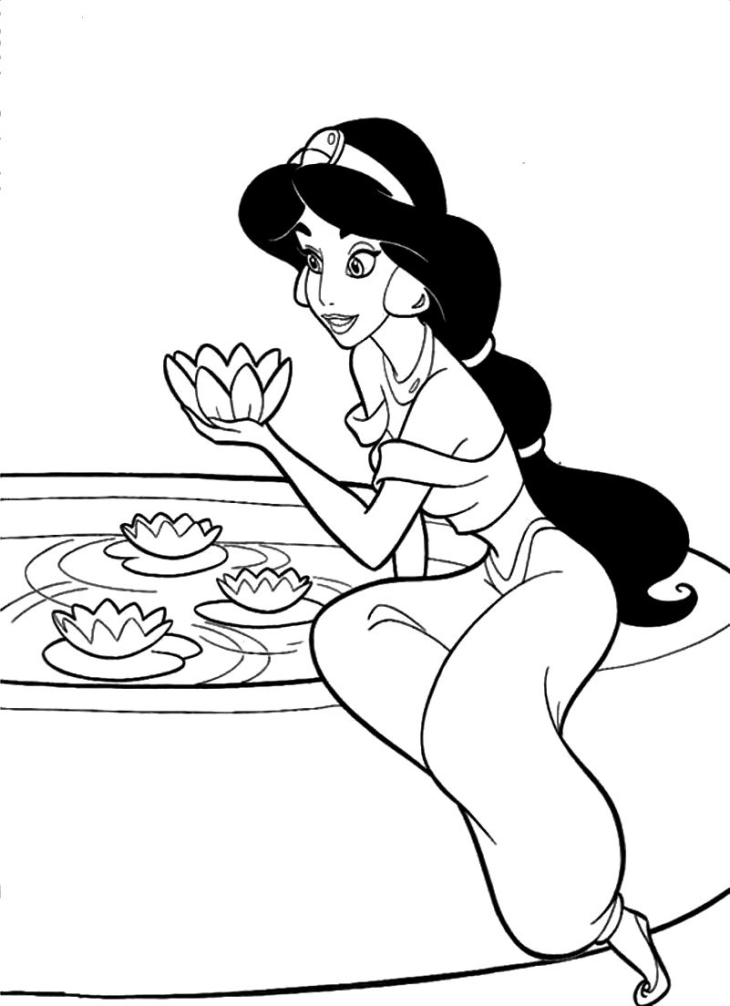 Free Printable Jasmine Coloring Pages For Kids   Best Coloring Pages ...