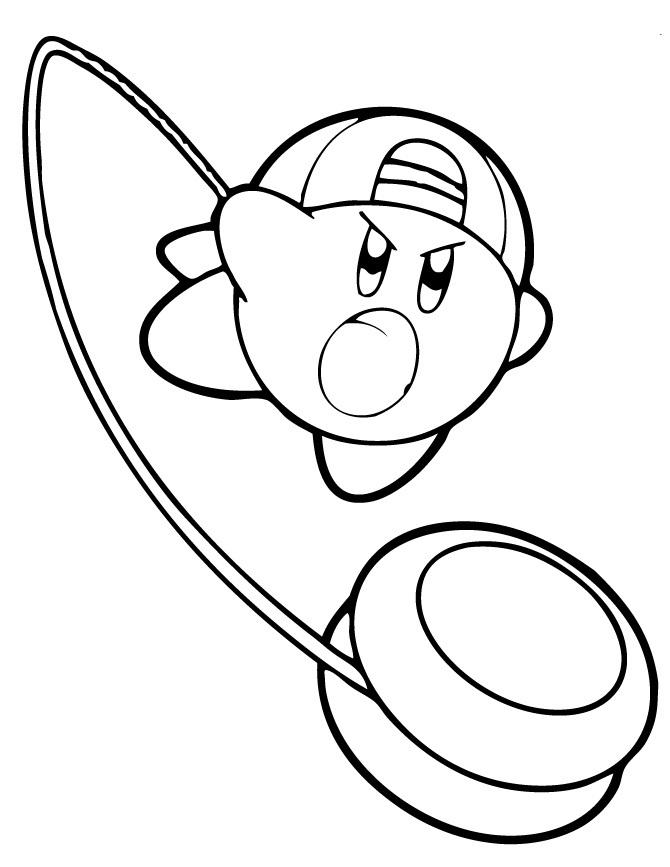 Kirby Printable Coloring Pages