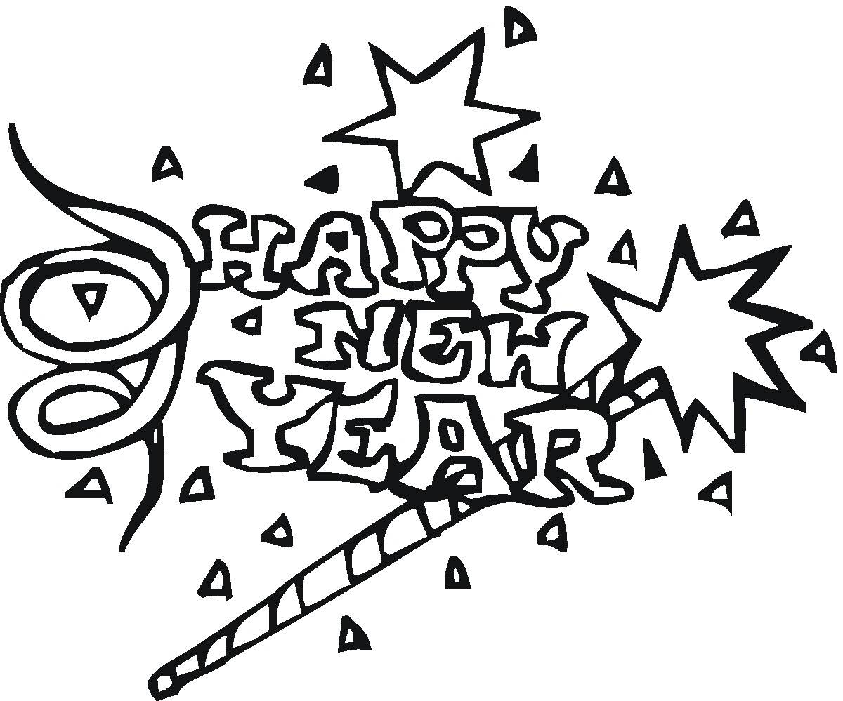 Free Printable New Years Coloring Pages For Kids