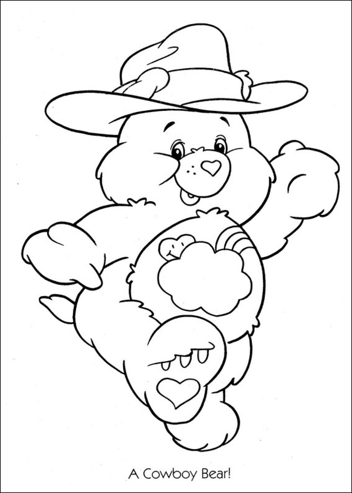 Free Care Bear Coloring Pages To Print