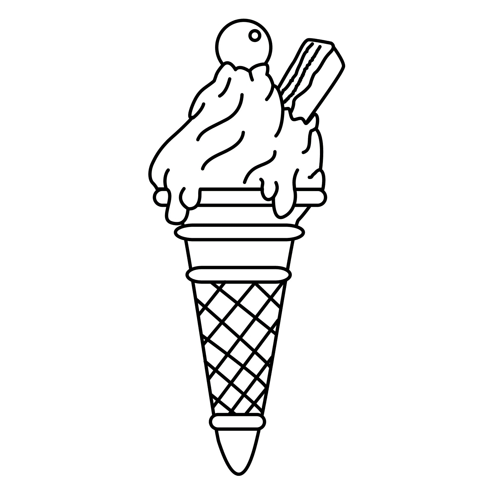 ice cream coloring pages for kids printable - photo #26