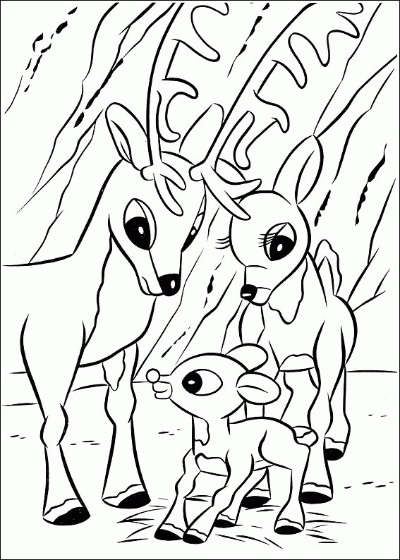 Free Printable Rudolph Coloring Pages For Kids