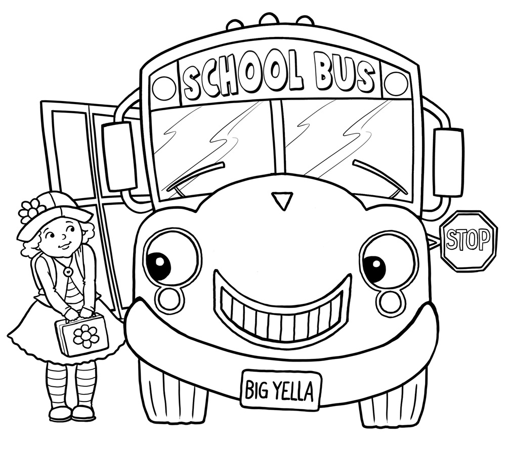 Free Printable School Bus Coloring Pages For Kids Stellapreece
