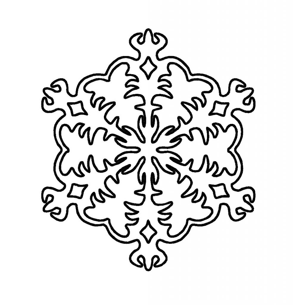 Free Printable Snowflake Coloring Pages For Kids