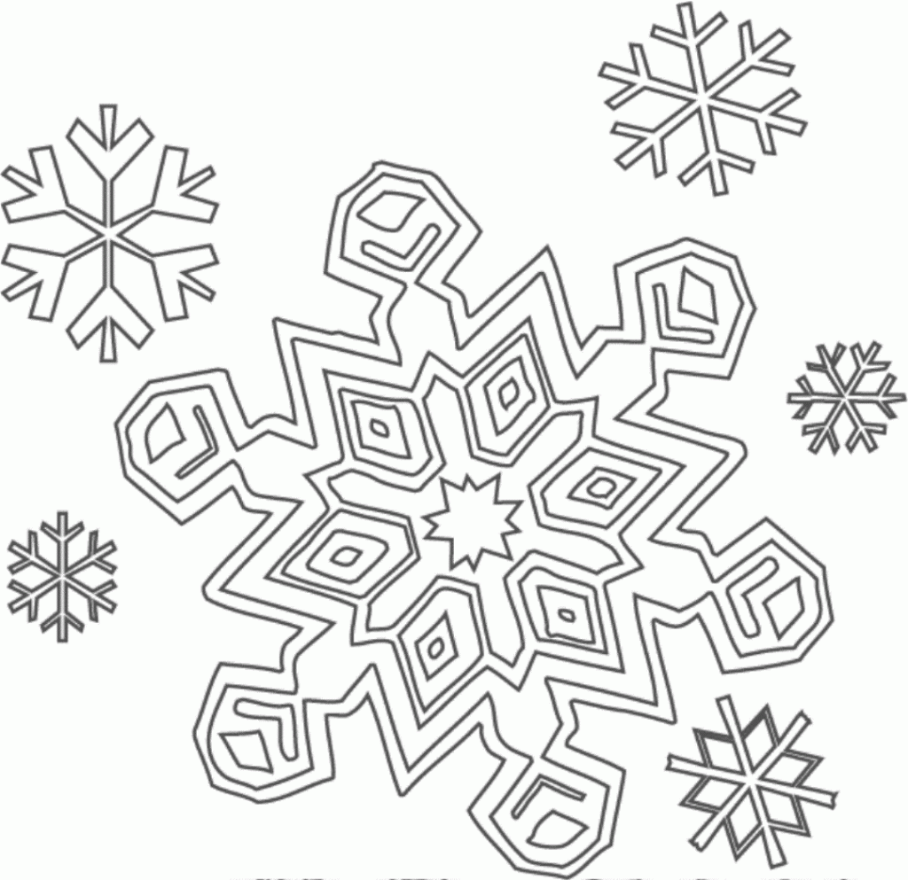 Free Printable Snowflake Coloring Pages For Kids