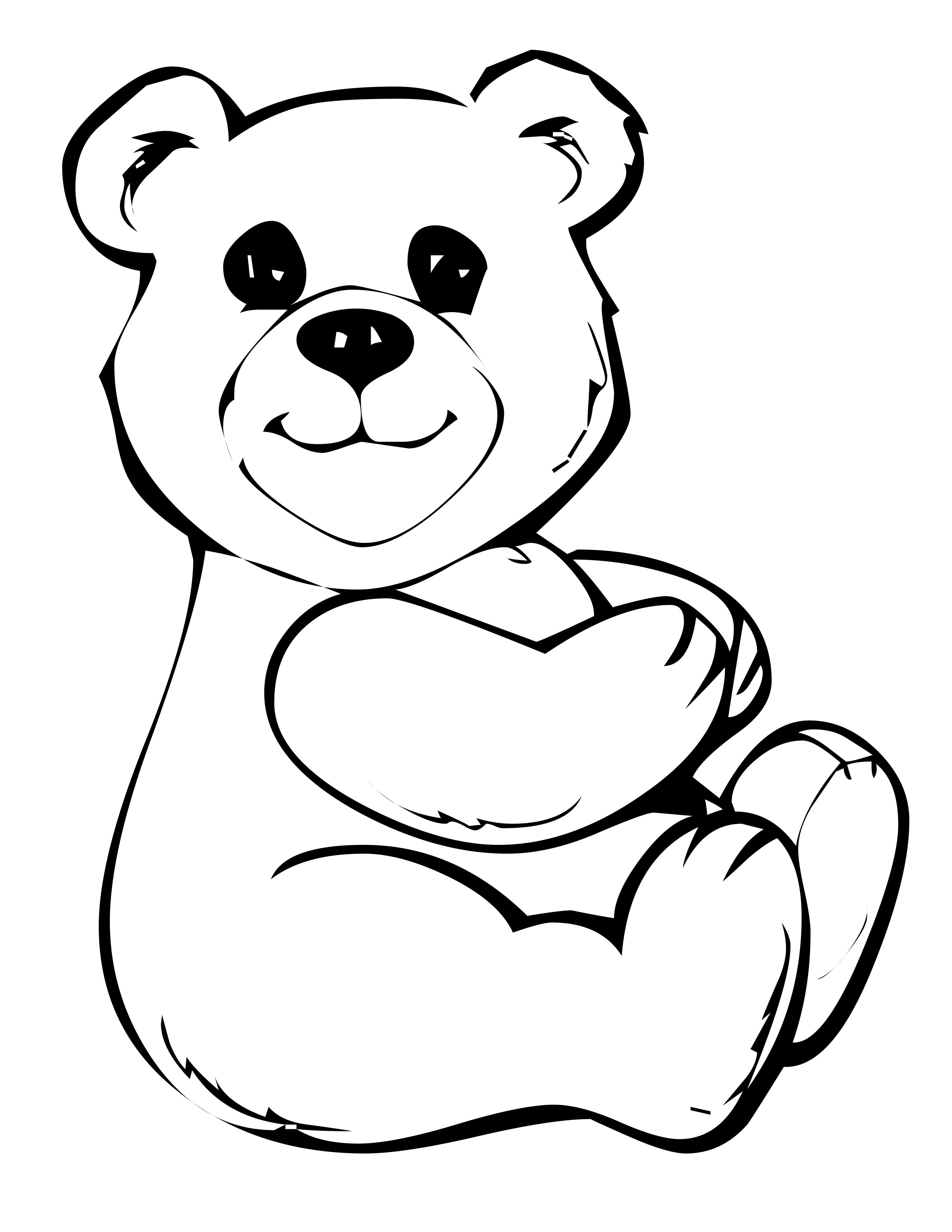 teady bear coloring pages - photo #12