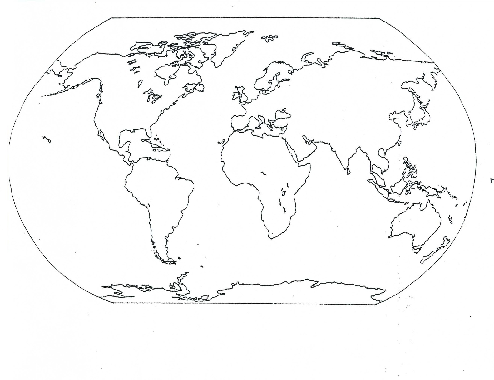 map coloring pages continents - photo #19