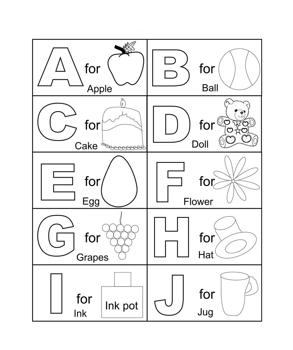 abc coloring pages - photo #22