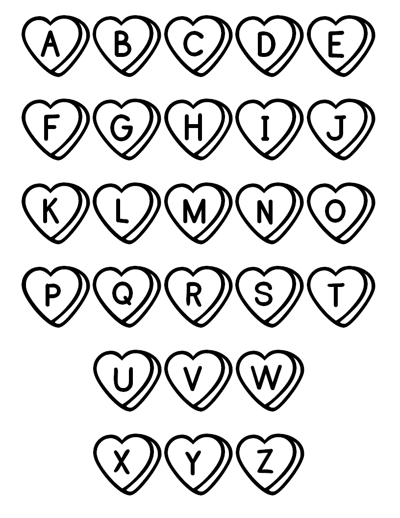 abc free coloring pages - photo #18