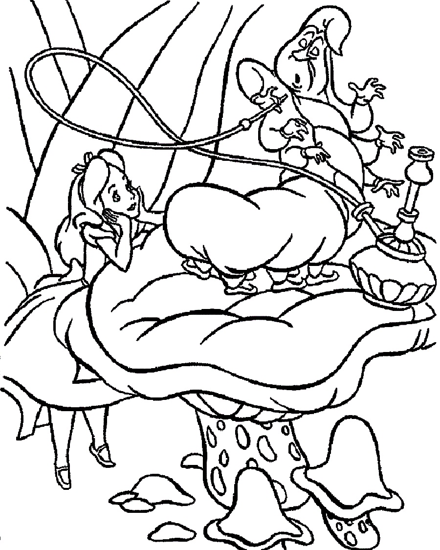 Alice in Wonderland Coloring Pages Printable