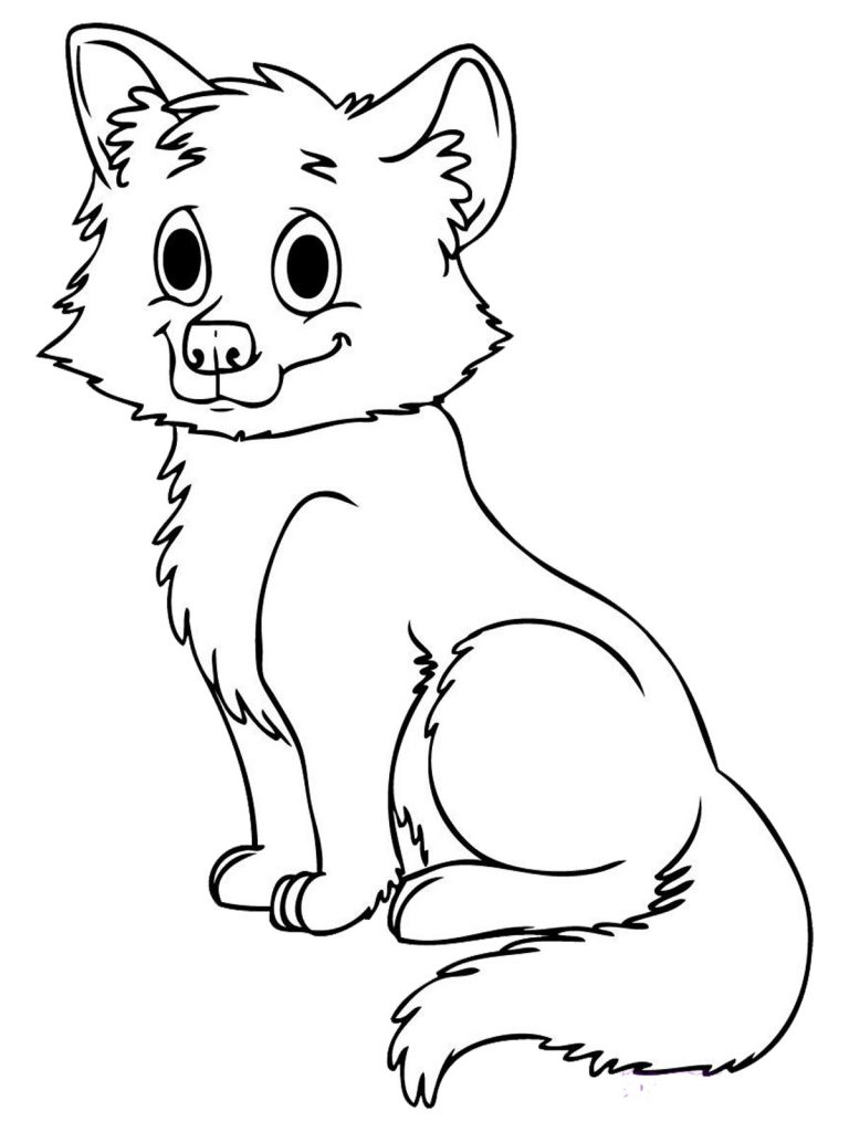 baby fox coloring pages to print - photo #11
