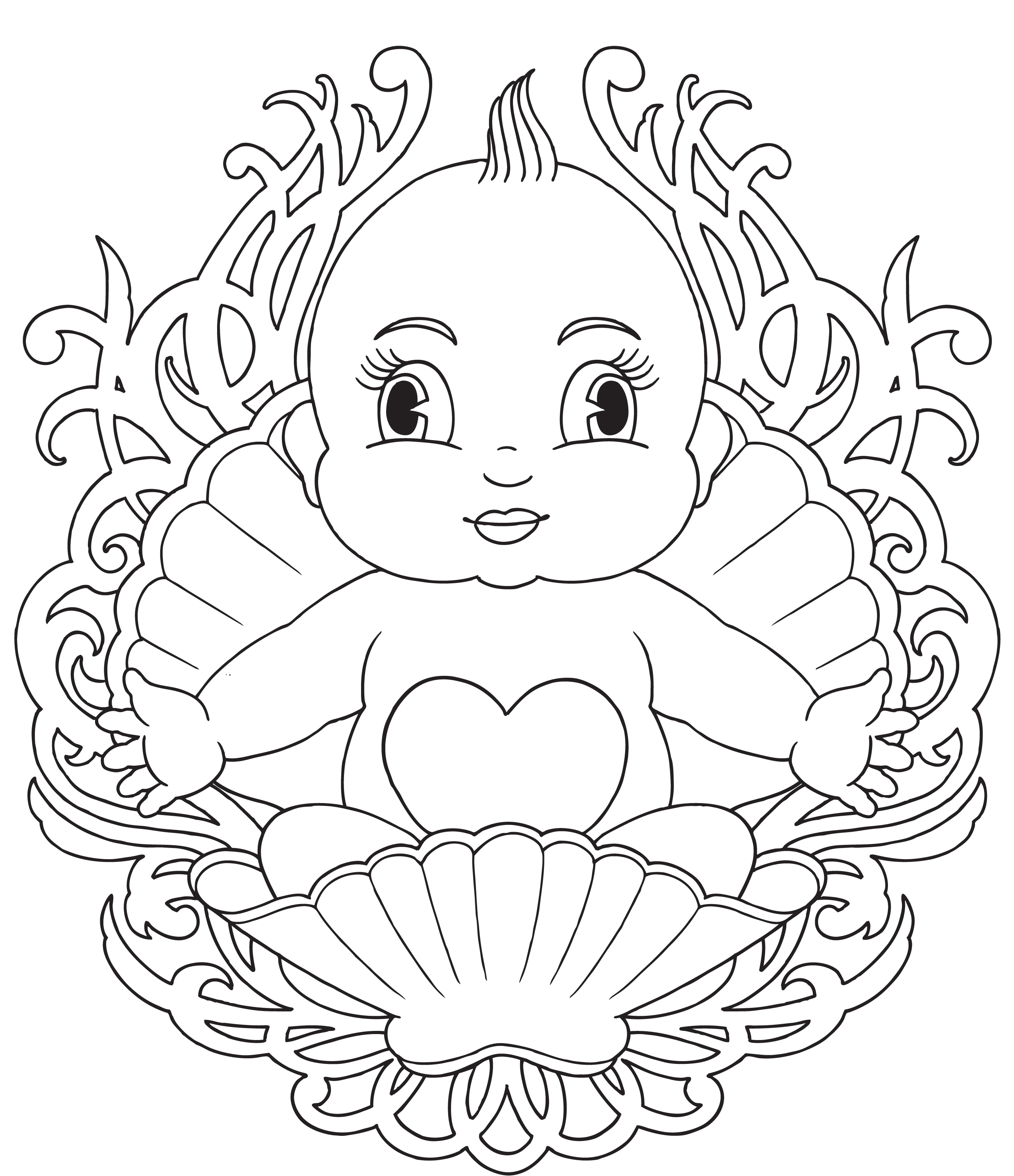 Coloring Pages of Babies