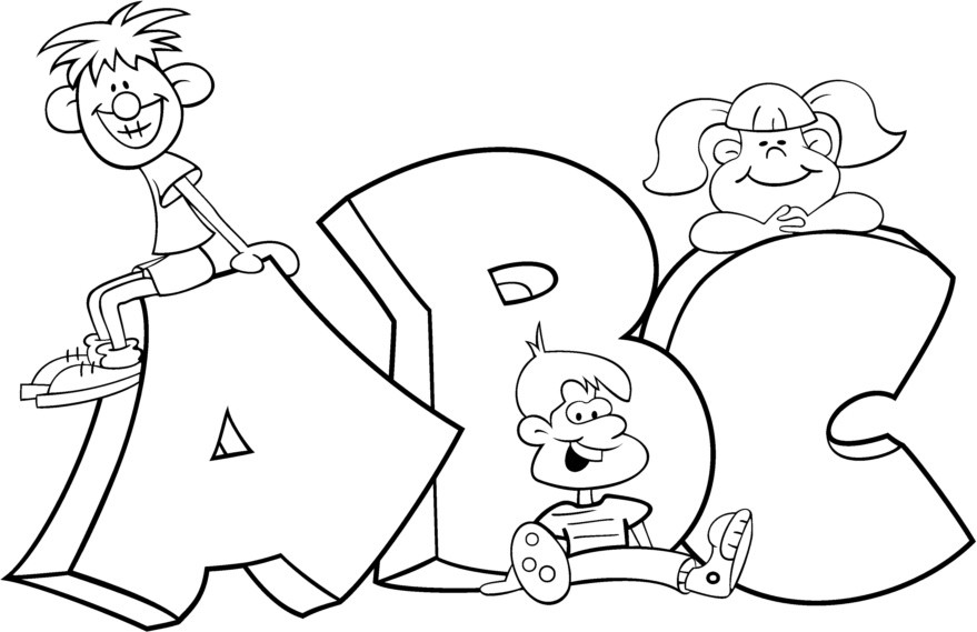 abcs coloring pages for kids - photo #27