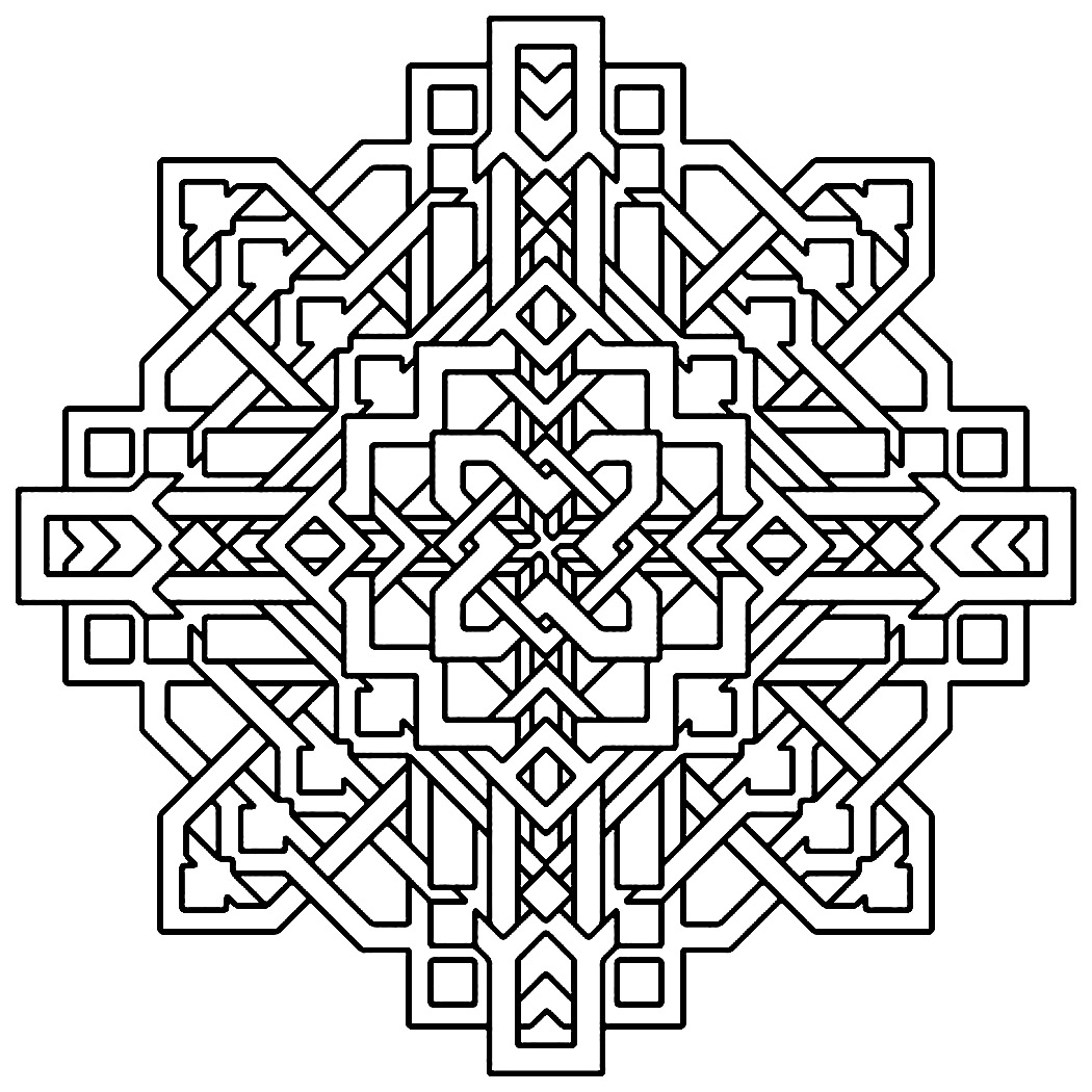 Geometric Coloring Page